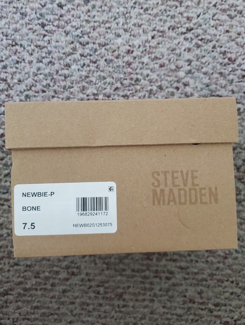 Steve Madden Newbie-P White (bone) Beaded Braided Slide Sandals size 7.5 - Picture 6 of 6